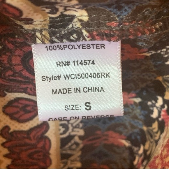 Pleione Women’s Small Mocha Mouse Brown inspired Peasant Boho Blouse - Picture 9 of 9